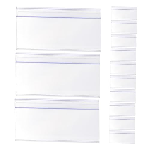 TIDTALEO 20Stücke Transparente Kunststoff Regaletikettenhalter für Einzelhandel Preisschildhalter für Drahtregale Einfach zu Handhabende Etikettenanzeige für Supermärkte TIDTALEO 20Stücke Transparente Kunststoff Regaletikettenhalter für Einzelhandel Preisschildhalter für Drahtregale Einfach zu Handhabende Etikettenanzeige für Supermärkte von TIDTALEO