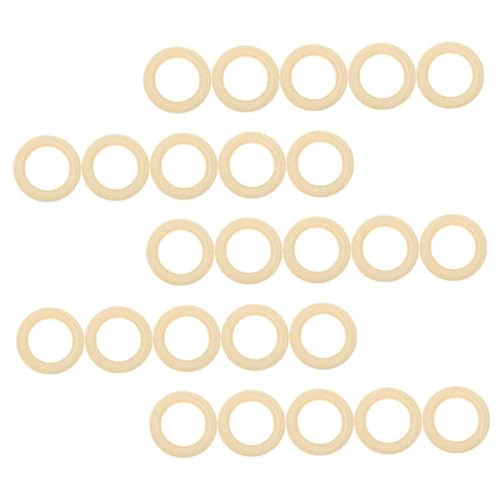 TIDTALEO 25 Stück Teiliges Naturholzringe Glatte Unbemalte Holzringe für DIY Makramee Schmuckherstellung und Bastelprojekte Langlebige Holzzubehör für Kreative Ring und Anhänger Kunstwerke TIDTALEO 25 Stück Teiliges Naturholzringe Glatte Unbemalte Holzringe für DIY Makramee Schmuckherstellung und Bastelprojekte Langlebige Holzzubehör für Kreative Ring und Anhänger Kunstwerke von TIDTALEO