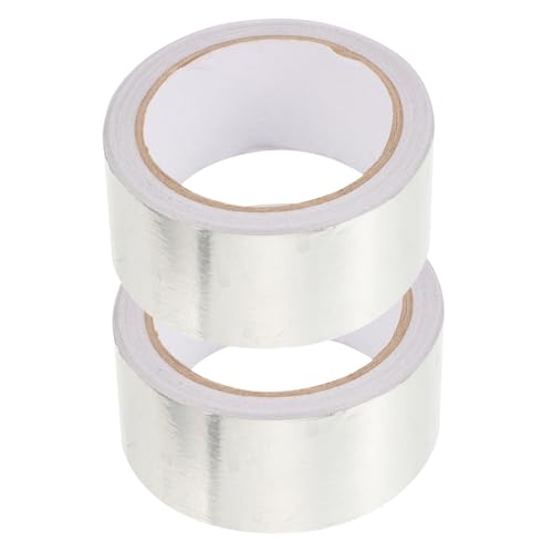 TIDTALEO 2Rollen Aluminiumfolienband Selbstklebend Hochtemperaturbeständig Isolierendes Klebeband für Rohrleitungen Trocknerentlüftungen Praktisch TIDTALEO 2Rollen Aluminiumfolienband Selbstklebend Hochtemperaturbeständig Isolierendes Klebeband für Rohrleitungen Trocknerentlüftungen Praktisch von TIDTALEO