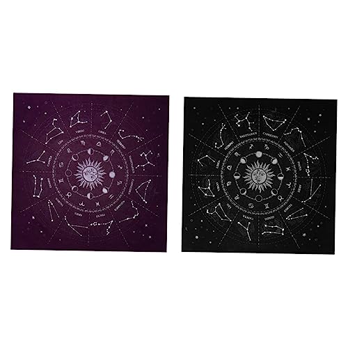 TIDTALEO 2Stücke Tarot Tischdecke Astrologie Wahrsagung Hochwertiges Velours Waschbar Antistatisch Hautfreundlich für Tarot Enthusiasten und Psychologen TIDTALEO 2Stücke Tarot Tischdecke Astrologie Wahrsagung Hochwertiges Velours Waschbar Antistatisch Hautfreundlich für Tarot Enthusiasten und Psychologen von TIDTALEO