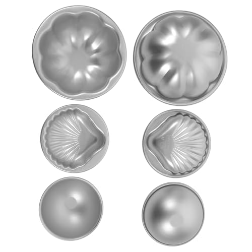 TIDTALEO 3 Paare Teiliges Aluminium Backformen für Diy Badekugeln Benutzerfreundliche Formen für Seifenherstellung und Badebomben für Zuhause und Profis von TIDTALEO