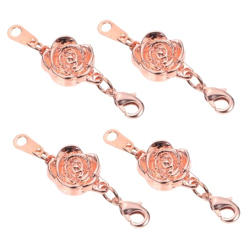 TIDTALEO 4 STÜCKE Teiliges Kettenverlängerungs in Roségold Einzigartiges Design Schmuckverbinder für Halskette und Armband Einfach zu Bedienen Rostfrei für DIY Schmuckprojekte TIDTALEO 4 STÜCKE Teiliges Kettenverlängerungs in Roségold Einzigartiges Design Schmuckverbinder für Halskette und Armband Einfach zu Bedienen Rostfrei für DIY Schmuckprojekte von TIDTALEO