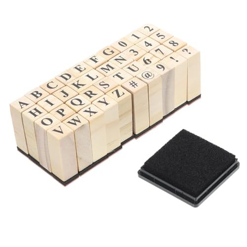 TIDTALEO 40 Stück Teiliges Holzstempel Buchstaben und Zahlen Langlebig und Praktisch für Scrapbooking DIY Bastelprojekte und Personalisierte Kartenherstellung TIDTALEO 40 Stück Teiliges Holzstempel Buchstaben und Zahlen Langlebig und Praktisch für Scrapbooking DIY Bastelprojekte und Personalisierte Kartenherstellung von TIDTALEO