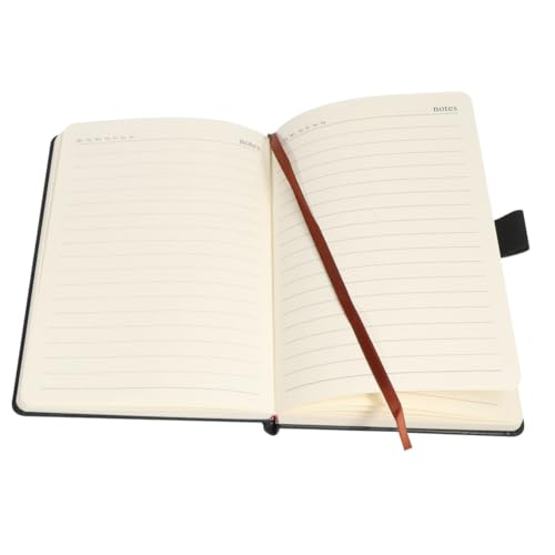 TIDTALEO Business Notizbuch PU Retro Design Leichtes Liniertes Notizheft für Büro Schule Praktisches Schreibbuch Langlebig und Modisch Geschenk für Notizliebhaber Schwarz TIDTALEO Business Notizbuch PU Retro Design Leichtes Liniertes Notizheft für Büro Schule Praktisches Schreibbuch Langlebig und Modisch Geschenk für Notizliebhaber Schwarz von TIDTALEO