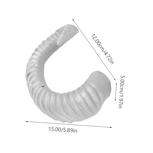 TIDTALEO Halloween Haarreif mit Silbernen Schafhörnern Umweltfreundlich und Hautfreundlich Bequemer Party Haar-accessoire für Cosplay Karneval und Festival Mittlere Leicht Tragbar TIDTALEO Halloween Haarreif mit Silbernen Schafhörnern Umweltfreundlich und Hautfreundlich Bequemer Party Haar-accessoire für Cosplay Karneval und Festival Mittlere Leicht Tragbar von TIDTALEO