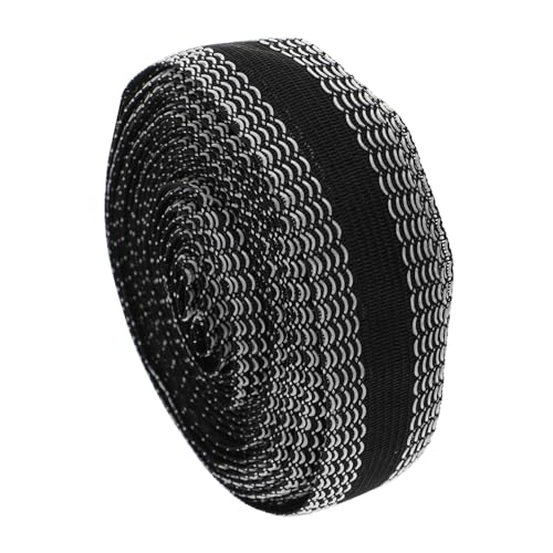 TIDTALEO Praktisches Saumband zum Aufbügeln für Hosenbeine und Bündchen Selbstklebendes Elastisches Fusing Tape aus Polyester zum Kürzen und Dekorieren von Kleidung Schwarz von TIDTALEO