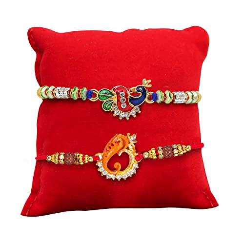 GEBUNDENE BÄNDER 2er-Set Rakhi für Bruder Rakhi für Bhaiya | Wunschkarte | Roli Chawal Tika – Raksha Bandhan Rakhi Armband für Bruder | Bhai Rakhi 2 Set | Bro Rakhi Thread | Rakhi-Set für Bruder GEBUNDENE BÄNDER 2er-Set Rakhi für Bruder Rakhi für Bhaiya | Wunschkarte | Roli Chawal Tika – Raksha Bandhan Rakhi Armband für Bruder | Bhai Rakhi 2 Set | Bro Rakhi Thread | Rakhi-Set für Bruder von TIED RIBBONS
