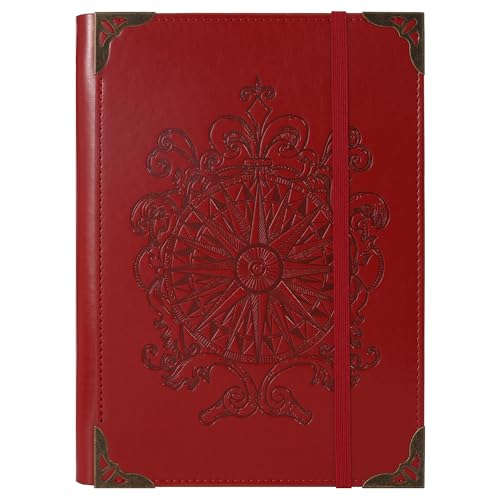 TIEFOSSI A5-Ringbuch mit 6 Ringen Tagebuch für Frauen und Männer, Hardcover Notizbuch aus PU-Leder, Kompass Vintage Notizbücher, College Lineatur für Schule, Arbeit, Reise & Organisation TIEFOSSI A5-Ringbuch mit 6 Ringen Tagebuch für Frauen und Männer, Hardcover Notizbuch aus PU-Leder, Kompass Vintage Notizbücher, College Lineatur für Schule, Arbeit, Reise & Organisation von TIEFOSSI