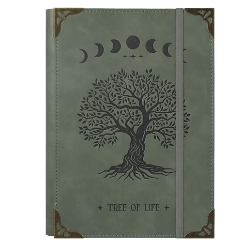 TIEFOSSI A5-Ringbuch mit 6 Ringen Tagebuch für Frauen und Männer, Hardcover Notizbuch aus PU-Leder, Vintage-Baum-Notizbücher, College Lineatur für Schule, Arbeit, Reise & Organisation TIEFOSSI A5-Ringbuch mit 6 Ringen Tagebuch für Frauen und Männer, Hardcover Notizbuch aus PU-Leder, Vintage-Baum-Notizbücher, College Lineatur für Schule, Arbeit, Reise & Organisation von TIEFOSSI