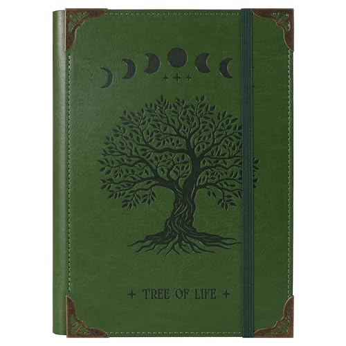 TIEFOSSI A5-Ringbuch mit 6 Ringen Tagebuch für Frauen und Männer, Hardcover Notizbuch aus PU-Leder, Vintage-Baum-Notizbücher, College Lineatur für Schule, Arbeit, Reise & Organisation TIEFOSSI A5-Ringbuch mit 6 Ringen Tagebuch für Frauen und Männer, Hardcover Notizbuch aus PU-Leder, Vintage-Baum-Notizbücher, College Lineatur für Schule, Arbeit, Reise & Organisation von TIEFOSSI