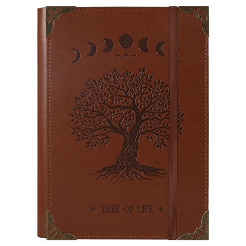 TIEFOSSI A5-Ringbuch mit 6 Ringen Tagebuch für Frauen und Männer, Hardcover Notizbuch aus PU-Leder, Vintage-Baum-Notizbücher, College Lineatur für Schule, Arbeit, Reise & Organisation TIEFOSSI A5-Ringbuch mit 6 Ringen Tagebuch für Frauen und Männer, Hardcover Notizbuch aus PU-Leder, Vintage-Baum-Notizbücher, College Lineatur für Schule, Arbeit, Reise & Organisation von TIEFOSSI