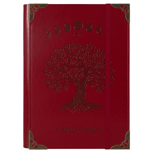 TIEFOSSI A5-Ringbuch mit 6 Ringen Tagebuch für Frauen und Männer, Hardcover Notizbuch aus PU-Leder, Vintage-Baum-Notizbücher, College Lineatur für Schule, Arbeit, Reise & Organisation TIEFOSSI A5-Ringbuch mit 6 Ringen Tagebuch für Frauen und Männer, Hardcover Notizbuch aus PU-Leder, Vintage-Baum-Notizbücher, College Lineatur für Schule, Arbeit, Reise & Organisation von TIEFOSSI