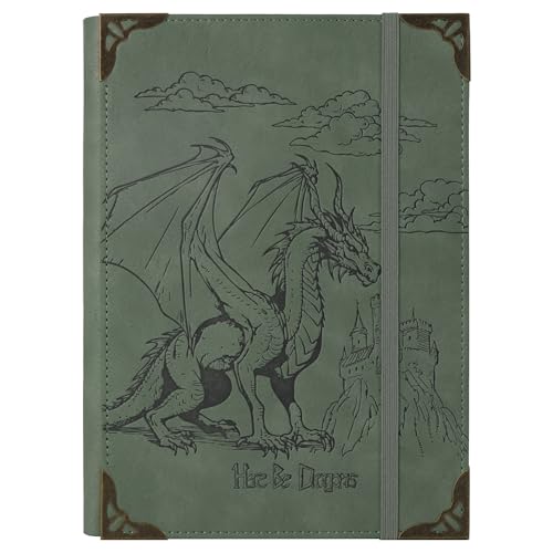 TIEFOSSI A5-Ringbuch mit 6 Ringen Tagebuch für Frauen und Männer, Hardcover Notizbuch aus PU-Leder, Vintage-Drachen-Notizbücher für Jungen, College Lineatur für Schule, Arbeit, Reise & Organisation TIEFOSSI A5-Ringbuch mit 6 Ringen Tagebuch für Frauen und Männer, Hardcover Notizbuch aus PU-Leder, Vintage-Drachen-Notizbücher für Jungen, College Lineatur für Schule, Arbeit, Reise & Organisation von TIEFOSSI
