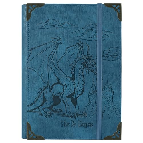 TIEFOSSI A5-Ringbuch mit 6 Ringen Tagebuch für Frauen und Männer, Hardcover Notizbuch aus PU-Leder, Vintage-Drachen-Notizbücher für Jungen, College Lineatur für Schule, Arbeit, Reise & Organisation TIEFOSSI A5-Ringbuch mit 6 Ringen Tagebuch für Frauen und Männer, Hardcover Notizbuch aus PU-Leder, Vintage-Drachen-Notizbücher für Jungen, College Lineatur für Schule, Arbeit, Reise & Organisation von TIEFOSSI