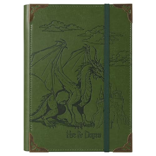 TIEFOSSI A5-Ringbuch mit 6 Ringen Tagebuch für Frauen und Männer, Hardcover Notizbuch aus PU-Leder, Vintage-Drachen-Notizbücher für Jungen, College Lineatur für Schule, Arbeit, Reise & Organisation TIEFOSSI A5-Ringbuch mit 6 Ringen Tagebuch für Frauen und Männer, Hardcover Notizbuch aus PU-Leder, Vintage-Drachen-Notizbücher für Jungen, College Lineatur für Schule, Arbeit, Reise & Organisation von TIEFOSSI