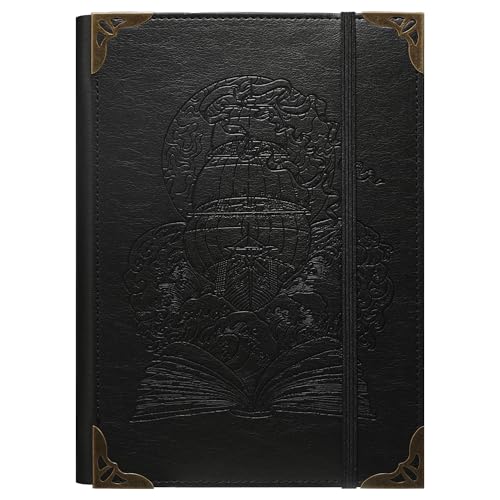 TIEFOSSI A5-Ringbuch mit 6 Ringen Tagebuch für Frauen und Männer, Hardcover Notizbuch aus PU-Leder, Vintage Schiff Notizbücher, College Lineatur für Schule, Arbeit, Reise & Organisation TIEFOSSI A5-Ringbuch mit 6 Ringen Tagebuch für Frauen und Männer, Hardcover Notizbuch aus PU-Leder, Vintage Schiff Notizbücher, College Lineatur für Schule, Arbeit, Reise & Organisation von TIEFOSSI