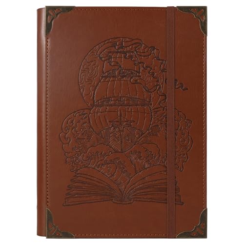 TIEFOSSI A5-Ringbuch mit 6 Ringen Tagebuch für Frauen und Männer, Hardcover Notizbuch aus PU-Leder, Vintage Schiff Notizbücher, College Lineatur für Schule, Arbeit, Reise & Organisation TIEFOSSI A5-Ringbuch mit 6 Ringen Tagebuch für Frauen und Männer, Hardcover Notizbuch aus PU-Leder, Vintage Schiff Notizbücher, College Lineatur für Schule, Arbeit, Reise & Organisation von TIEFOSSI
