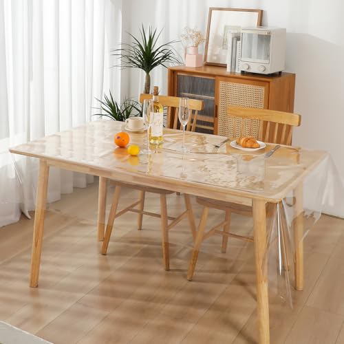 TIEHAN 0,23mm Hängend PVC Transparenter Tischtuch Klarer Outdoor Tischschutz & Wasserwaschbares PVC-Plastiktuch TIEHAN 0,23mm Hängend PVC Transparenter Tischtuch Klarer Outdoor Tischschutz & Wasserwaschbares PVC-Plastiktuch von TIEHAN