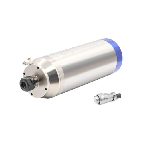 TIEOAXFT 220/V/380 V 3,2 kW ER20 Gasdüsen-Spindelmotor, Wasserkühlung, Kugeltyp, Steinbearbeitung, 4 Keramikkugellager(220/v,Steel Ball Bearing) von TIEOAXFT