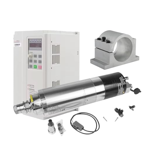 TIEOAXFT 3,2 KW BT30 12000 U/min Automatischer Werkzeugwechsel ATC-Spindelmotor Werkzeughalter Wasserkühlung Gekühlt for das Fräsen von Metall-CNC-Fräsern(Add clamp,220/V) von TIEOAXFT