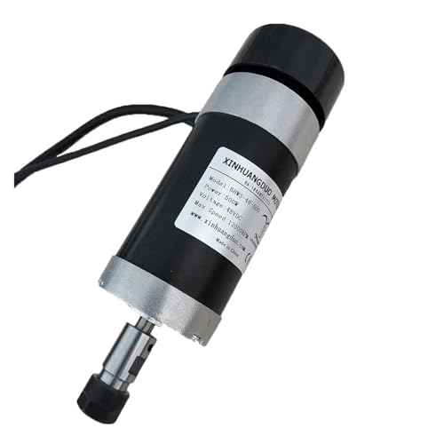 TIEOAXFT 48 V 500 W Hochgeschwindigkeits-Bürstenloser Motor 0,5 KW Spindel CNC-Gravur Fräsen Luftgekühlter Spindelmotor Gravur(Spindke Kit 1) von TIEOAXFT
