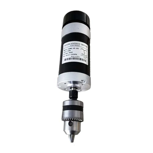 TIEOAXFT 48 V 500 W Hochgeschwindigkeits-Bürstenloser Motor 0,5 KW Spindel CNC-Gravur Fräsen Luftgekühlter Spindelmotor Gravur(Spindke Kit 3) von TIEOAXFT