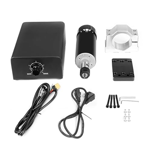 TIEOAXFT 500W ER11 12000RPM Luftgekühlter Spindelmotor-Kit mit Netzteil, 52mm Halterung for CNC-Fräsen Graveur TTC450 TIEOAXFT 500W ER11 12000RPM Luftgekühlter Spindelmotor-Kit mit Netzteil, 52mm Halterung for CNC-Fräsen Graveur TTC450 von TIEOAXFT