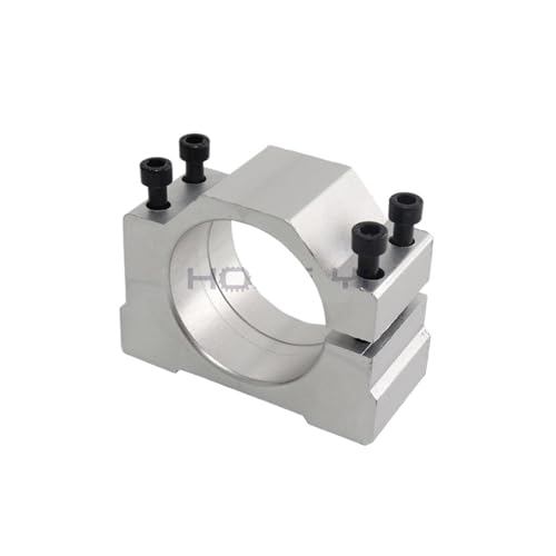 TIEOAXFT 52-mm-Klemmen, luftgekühlt, 0,5 kW, luftgekühlte Spindel, ER11-Spannfutter, CNC-500-W-Spindelmotor + Drehzahlregler for die Stromversorgung for CNC-Fräsen(500w Mount Bracket) von TIEOAXFT