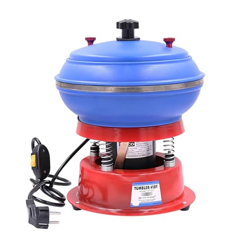 TIEOAXFT 8-Zoll-Tumbler-Vibrationspoliermaschine, 3 kg Kapazität, for Metallschmuck, Vibrationspolierer, Vibrationsschleifwerkzeuge(110) von TIEOAXFT