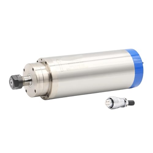 TIEOAXFT CNC 220/V 380 V 3,2 KW ER20 4-teiliges Lager 100 mm 400 H/z Wassergekühlte Spindel Holzbearbeitungs-Graviermaschine(380v,Steel Ball Bearing) von TIEOAXFT