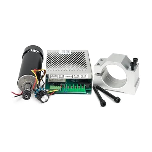 TIEOAXFT CNC 500W Luftgekühlter Spindelsatz Upgrade 500W Spindelmotor 110/V/220/V Stromversorgung 52mm Klemmen for CNC Graviermaschine TIEOAXFT CNC 500W Luftgekühlter Spindelsatz Upgrade 500W Spindelmotor 110/V/220/V Stromversorgung 52mm Klemmen for CNC Graviermaschine von TIEOAXFT
