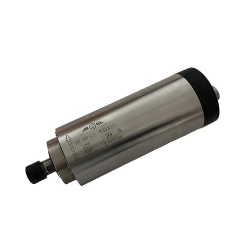 TIEOAXFT CNC-Spindelmotor, 800 W, 1,5 KW, 2,2 KW, 220/V, luftgekühlt, Graviermaschine, 65 mm, 80 mm, Z-Achsenwelle, 1500 W, 2200 W, ER11, ER16, ER20, Spannfutter(800W 65x188mm ER11) von TIEOAXFT