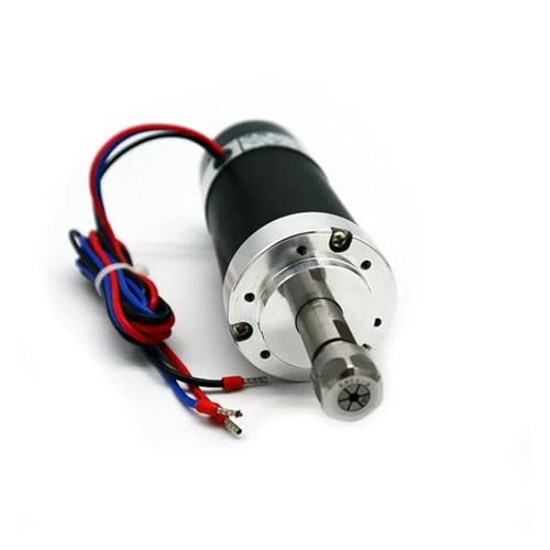 TIEOAXFT Luftgekühlte Spindel ER11/ER16 Spannzange 500W/300W Bürstenloser Spindelmotor Graviermaschine 48V Netzteil Treiber + 55mm Klemme(500WBrushles Spindle,ER16) von TIEOAXFT