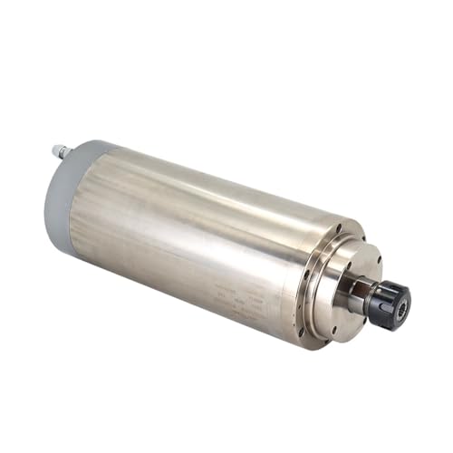 TIEOAXFT Wasserkühlungsspindel GDZ-125 4,5 KW 5,5 KW 6KW ER25 380/v 8A 220/v 12A 24000 U/min CNC-Fräserspindelmotor for CNC-Fräsmaschinen(4.5KW 220/V 12A) von TIEOAXFT