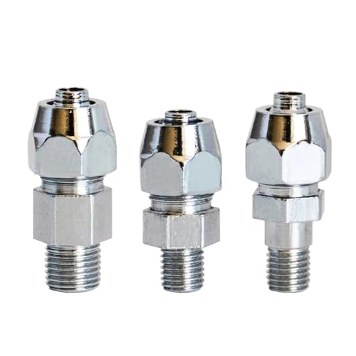 TIEOAXFT Wasserspaltanschlussgewinde der Graviermaschinenspindel M8 M10 Wasserrohranschluss for wassergekühlten CNC-Spindelmotor(M8 Short) von TIEOAXFT