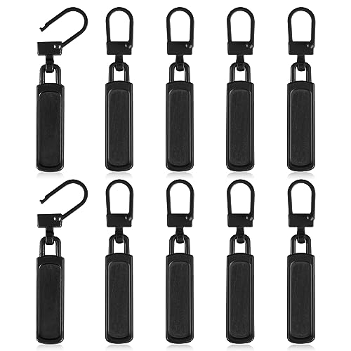 TIESOME 10 Stück Reißverschluss Zipper, Schwarz abnehmbarer Reißverschlussschieber Reißverschluss zipper ersatz Reissverschluss Reparatur Set Ersatzzipper für Koffer Mantel Stiefel Jackenrucksäcke TIESOME 10 Stück Reißverschluss Zipper, Schwarz abnehmbarer Reißverschlussschieber Reißverschluss zipper ersatz Reissverschluss Reparatur Set Ersatzzipper für Koffer Mantel Stiefel Jackenrucksäcke von TIESOME