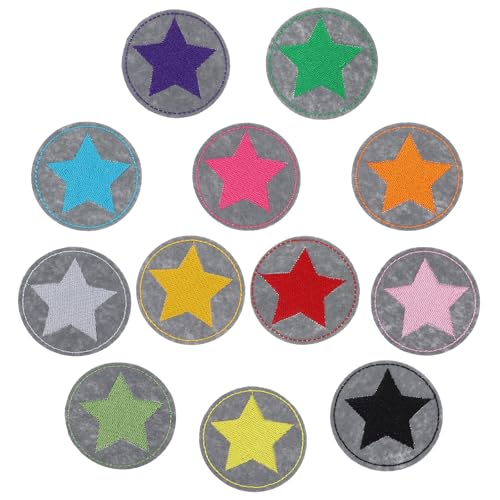 TIESOME 12 Stück Aufnäher Zum Aufbügeln, Selbstklebende Aufbügler Flicken Bügelflicken Kinder Applikationen Mit Sternstickerei Für Kleidung Jeans Jacken Bastelarbeiten Mehrfarbige Designs TIESOME 12 Stück Aufnäher Zum Aufbügeln, Selbstklebende Aufbügler Flicken Bügelflicken Kinder Applikationen Mit Sternstickerei Für Kleidung Jeans Jacken Bastelarbeiten Mehrfarbige Designs von TIESOME