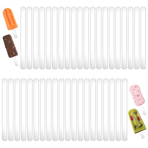 TIESOME 40 Stück 4 5 Zoll Wiederverwendbare Acrylstäbchen, Fruchtzwerge Eisstiele Wiederverwendbare Acryl Eisstäbchen Transparente Eis Cake Formen Für Diy Desserts Basteln TIESOME 40 Stück 4 5 Zoll Wiederverwendbare Acrylstäbchen, Fruchtzwerge Eisstiele Wiederverwendbare Acryl Eisstäbchen Transparente Eis Cake Formen Für Diy Desserts Basteln von TIESOME