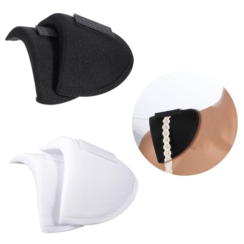 TIESOME Eingesetzte Schulterpolster, Schulterpolster Damen, Atmungsaktive Schwammpolster Schulter Shoulder Pads, BH Trägerpolster Dicke 1,5 cm, Nähzubehör für Blazer, Anzug, T-Shirt(Weiß+Schwarz) TIESOME Eingesetzte Schulterpolster, Schulterpolster Damen, Atmungsaktive Schwammpolster Schulter Shoulder Pads, BH Trägerpolster Dicke 1,5 cm, Nähzubehör für Blazer, Anzug, T-Shirt(Weiß+Schwarz) von TIESOME