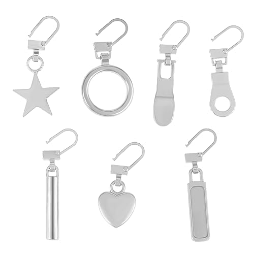 TIESOME Reißverschluss Zipper,14 Stück 7 Ausführungen Universelles Ersatzset für Reißverschlussschieber Metall Reißverschluss Zipper für Kleidung Jacken Tasche Zelte Gepäck Koffer Rucksack (Silber) TIESOME Reißverschluss Zipper,14 Stück 7 Ausführungen Universelles Ersatzset für Reißverschlussschieber Metall Reißverschluss Zipper für Kleidung Jacken Tasche Zelte Gepäck Koffer Rucksack (Silber) von TIESOME