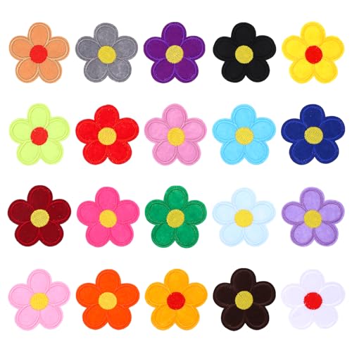 TIESOME Sonnenblumen Aufnäher zum Aufbügeln auf Kleidung, 20 Stück bunte Blumen bestickte Flicken florale Applikation Nähen Reparaturflicken für Kleidung Rucksack DIY Handwerk TIESOME Sonnenblumen Aufnäher zum Aufbügeln auf Kleidung, 20 Stück bunte Blumen bestickte Flicken florale Applikation Nähen Reparaturflicken für Kleidung Rucksack DIY Handwerk von TIESOME