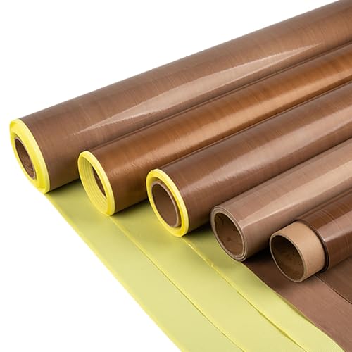 TIHONORI Teflon PTFE Glasfaser-Klebeband Mit Trägerpapier, 100x100cm Hitzebeständiges PTFE-Beschichtetes Isolierband Aus Glasfaser,0.13mm Thick 1.25mx1m TIHONORI Teflon PTFE Glasfaser-Klebeband Mit Trägerpapier, 100x100cm Hitzebeständiges PTFE-Beschichtetes Isolierband Aus Glasfaser,0.13mm Thick 1.25mx1m von TIHONORI