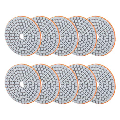 Diamantpolierpolster, 10pcs 3in 300 -Mesh -Schleifscheiben -Pad -Pad -Schleifenschleifenpolsterpolierpolierpolster Granitpolierpolster für Marmorbetonsteine Diamantpolierpolster, 10pcs 3in 300 -Mesh -Schleifscheiben -Pad -Pad -Schleifenschleifenpolsterpolierpolierpolster Granitpolierpolster für Marmorbetonsteine von TIKATARER