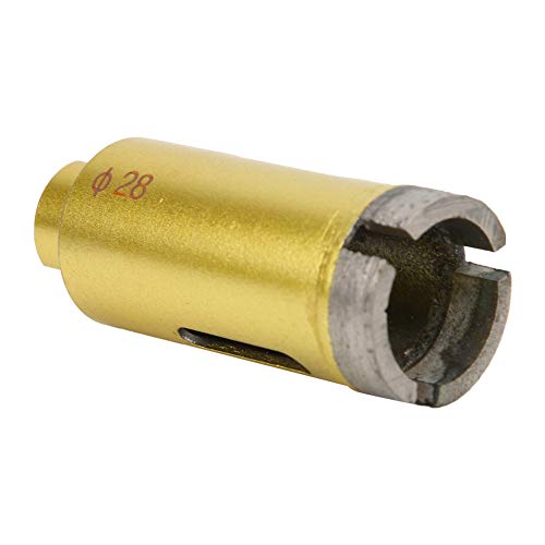 Fliesenlochsäge, Diamantbohrer -Bit -Diamantbohrer Bit Winkel Loch Sägewerkzeug Diamantbits für Bohrer für Porzellan, Keramik, Granitbohrer 25 Mm/28 Mm (Gesinterter Winkelschleifer-Lochöffner 25 von TIKATARER