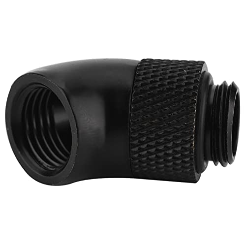 G1/4 "Gewinde 45 -Grad -Biegung, G1/4" Gewinde 45 -Grad -Biegung Winkeldrehung für CPU -Wasserkühlung Schwarz von TIKATARER