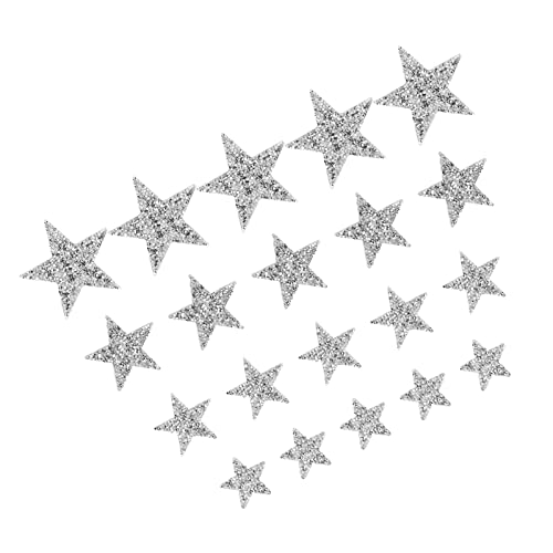 Sternflächen, 20 Pcs Strassstern -Sternflecken Eisen auf Paillettenflecken Exquisite Schöne Eisen auf Flecken auf Flecken für Jackenbeutel Nähen von TIKATARER