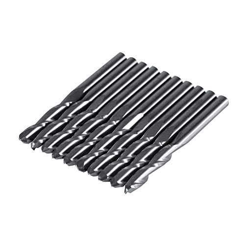 TIKATARER 1/8-Zoll-Doppelschneidfräser aus Wolframstahl, Hochdicht Poliert, Hohe Temperaturbeständigkeit, Schneiden und Gravieren, Effizienzsteigerung, Geeignet für Acryl, PVC, TIKATARER 1/8-Zoll-Doppelschneidfräser aus Wolframstahl, Hochdicht Poliert, Hohe Temperaturbeständigkeit, Schneiden und Gravieren, Effizienzsteigerung, Geeignet für Acryl, PVC, von TIKATARER