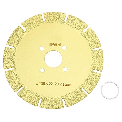 TIKATARER Diamond Saw Blade, 125 X 22,23 X 15 Mm Scheibenscheibenfliesenschneiderblatt mit Ring, Fliesenschneiderblatt für Konstruktion & DIY TIKATARER Diamond Saw Blade, 125 X 22,23 X 15 Mm Scheibenscheibenfliesenschneiderblatt mit Ring, Fliesenschneiderblatt für Konstruktion & DIY von TIKATARER