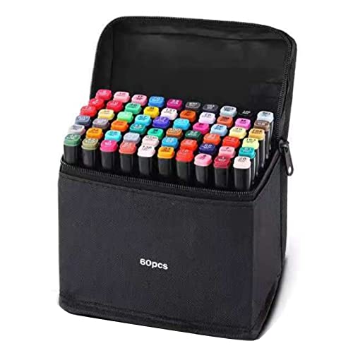 TIKATARER Dual -Marker -Pinselstifte, 60 Farben Setzen Doppelspitzenmarkierungen Farbmarkierungen Fein und Breite Tipps Zum Zeichnen und Färbungsprojekte mit Bequemer Aufbewahrungskoffer TIKATARER Dual -Marker -Pinselstifte, 60 Farben Setzen Doppelspitzenmarkierungen Farbmarkierungen Fein und Breite Tipps Zum Zeichnen und Färbungsprojekte mit Bequemer Aufbewahrungskoffer von TIKATARER