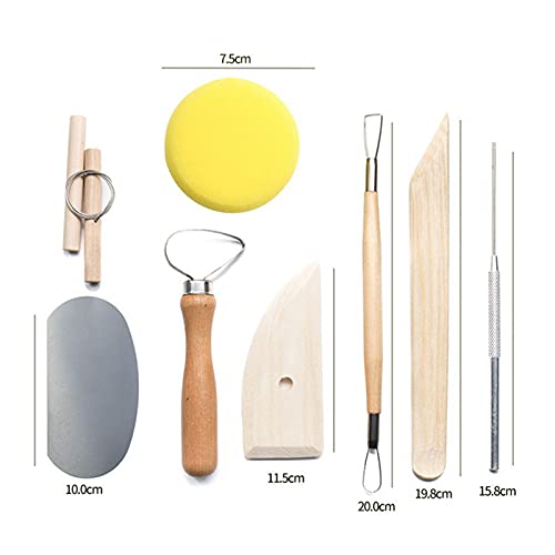 TIKATARER Keramikwerkzeuge, 13 Teile Tonbildhüter Tools Töpfereimodellierung Tonwerkzeug Tonwerkzeuge Bildschirm Zum Schnitzen von Styling Prägen Sie TIKATARER Keramikwerkzeuge, 13 Teile Tonbildhüter Tools Töpfereimodellierung Tonwerkzeug Tonwerkzeuge Bildschirm Zum Schnitzen von Styling Prägen Sie von TIKATARER